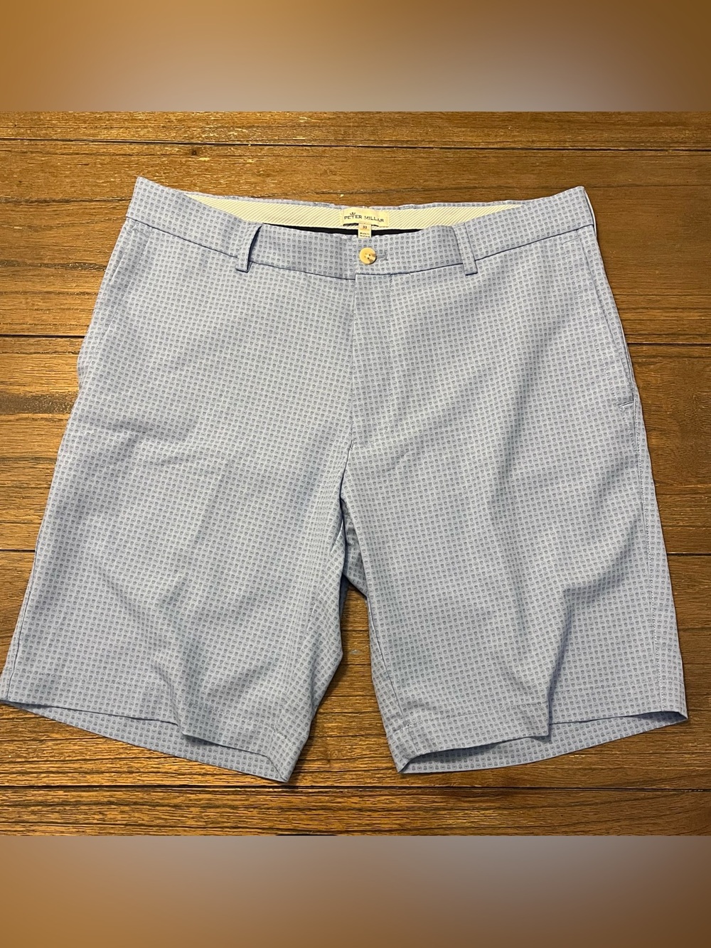 Peter Millar Crown Sport Performance Blue Shorts Men’s 33